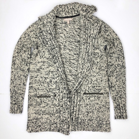 Banana Republic Italian Wool Leather Long Cardigan - Picture 3 of 7